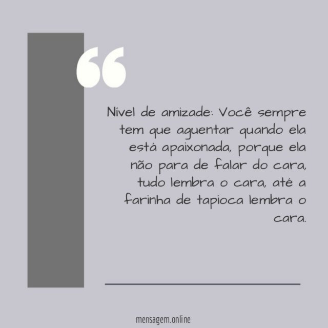 Aguentar quando ela está apaixonada