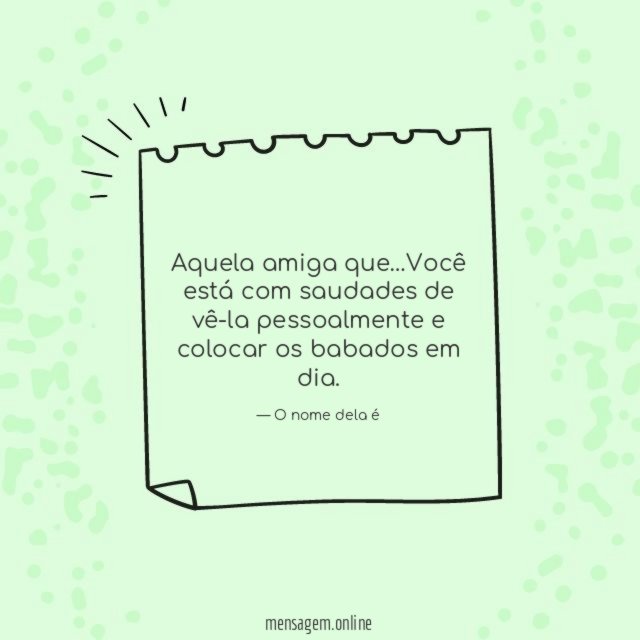Colocar os babados em dia