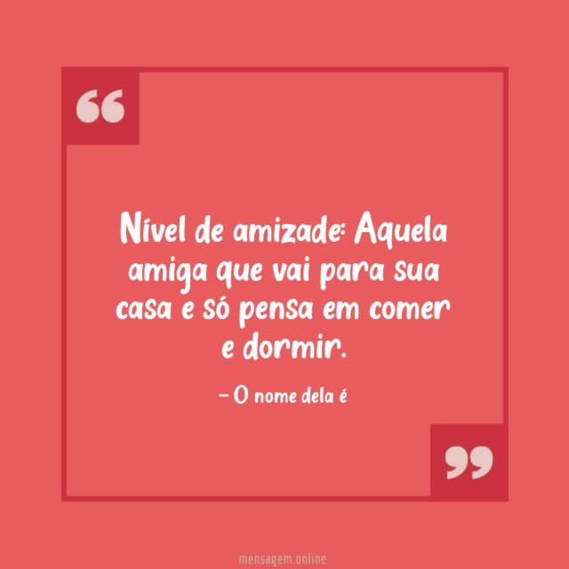 Só pensa em comer e dormir