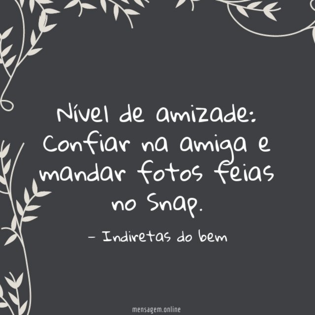 Confiar na amiga
