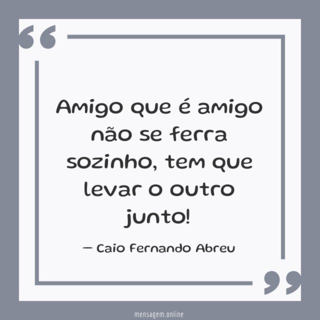 Não se ferra sozinho