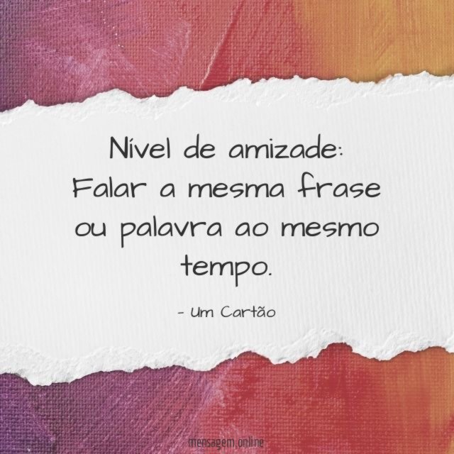 Falar a mesma frase