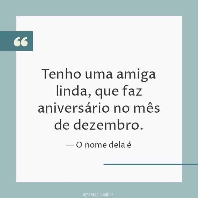 Tenho uma amiga linda