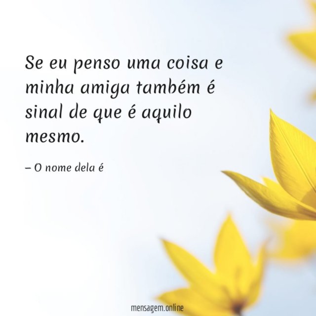 Se eu penso uma coisa