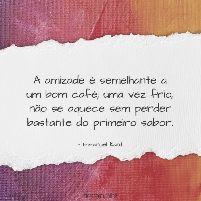 A amizade é semelhante