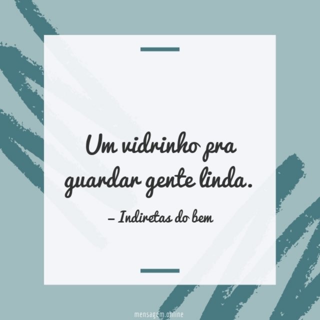 Um vidrinho pra guardar