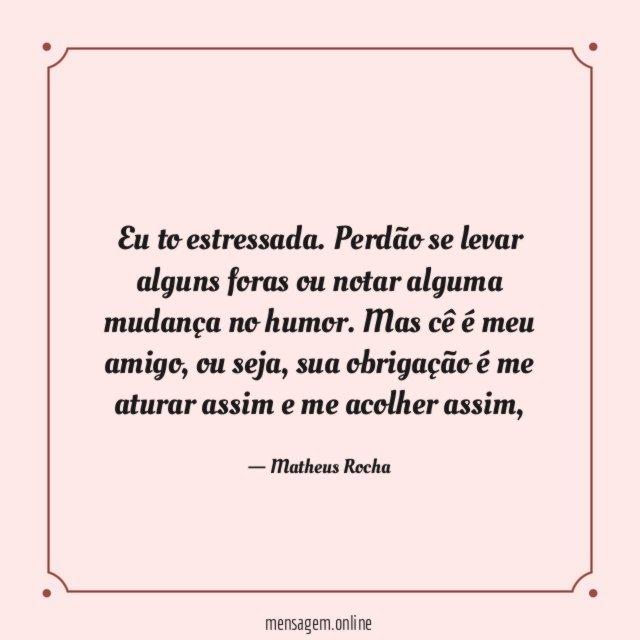 Eu to estressada
