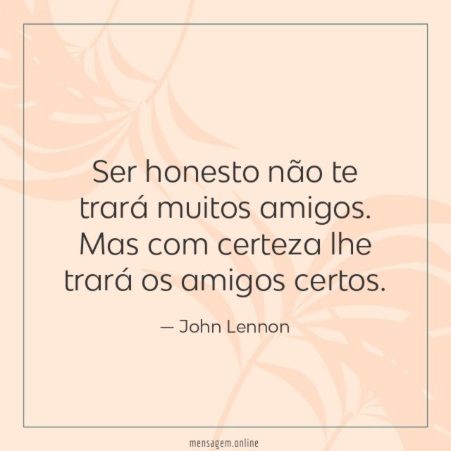 Ser honesto não