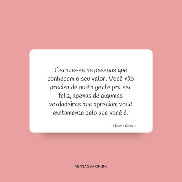 Cerque-se de pessoas