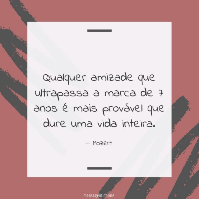 Qualquer amizade que