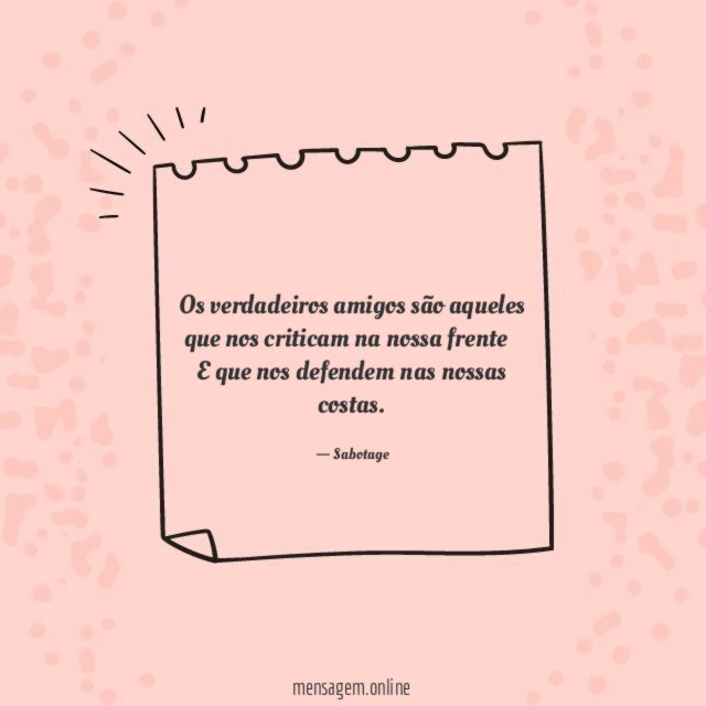 Os verdadeiros amigos