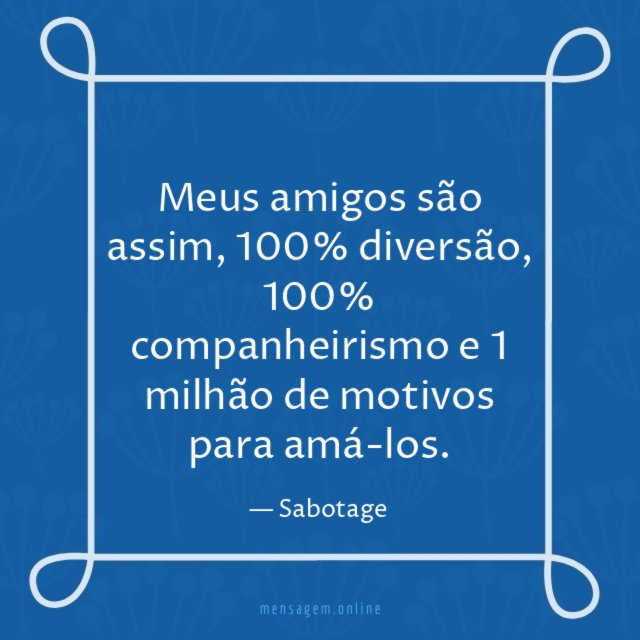 Meus amigos são assim