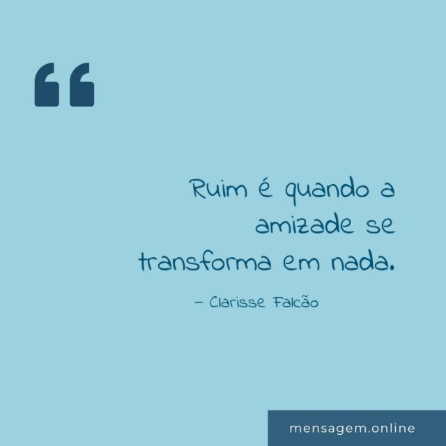 Ruim é quando