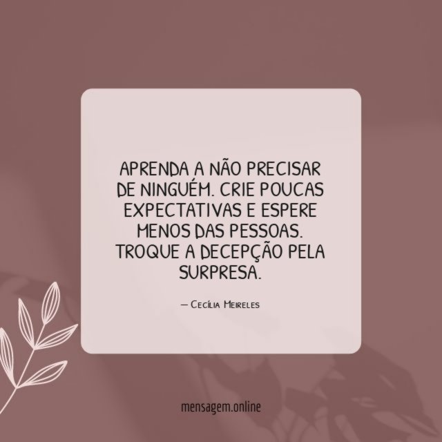 Aprenda a não precisar