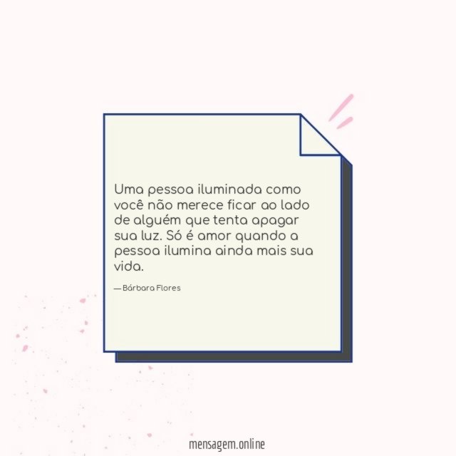 Uma pessoa iluminada