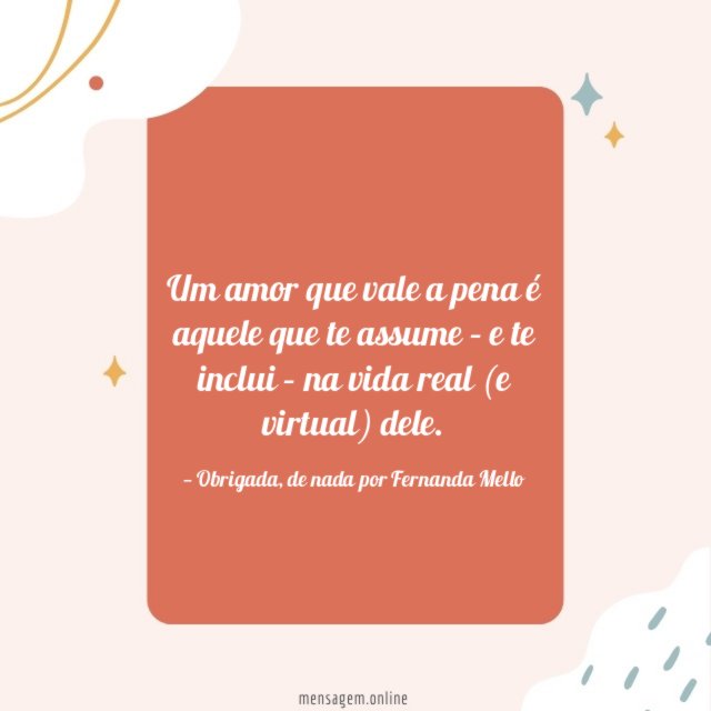 É aquele que te assume