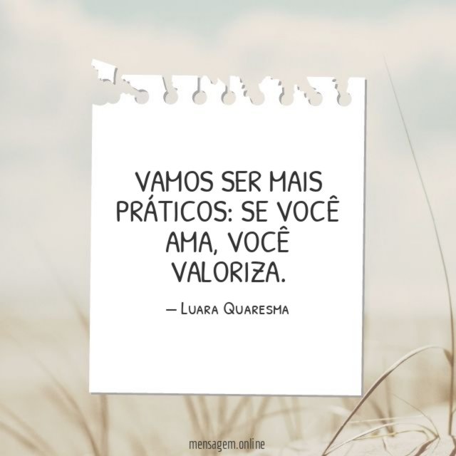Vamos ser mais práticos