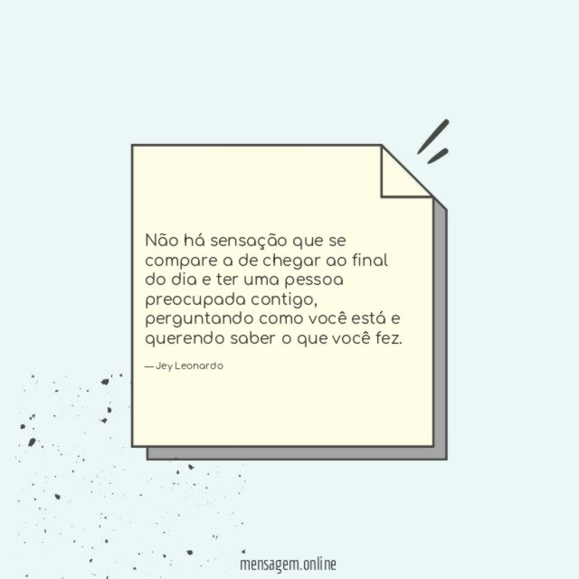 Não há sensação que se compare