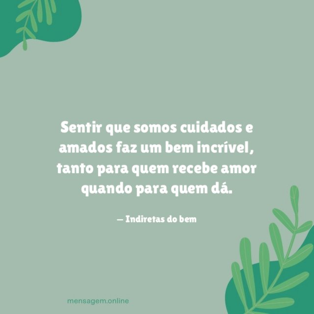 Cuidados e amados