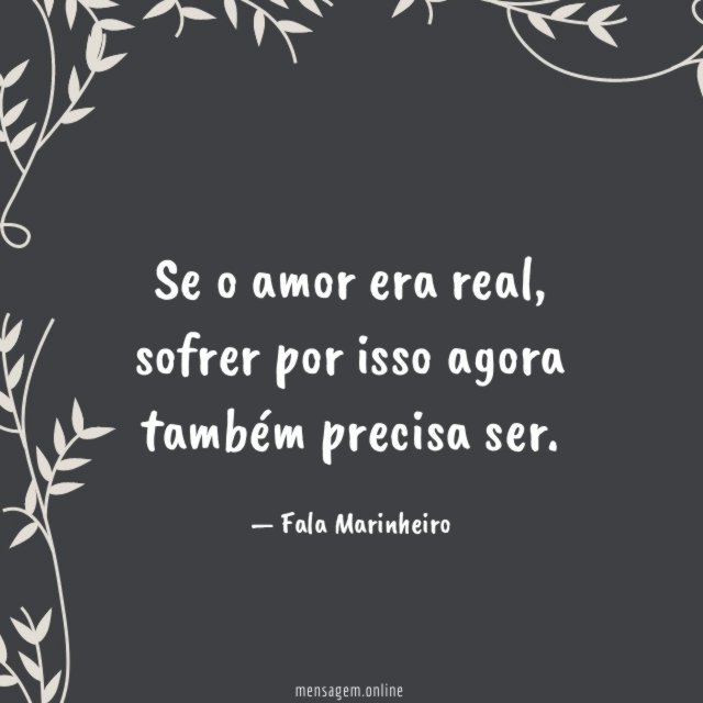 Se o amor era real