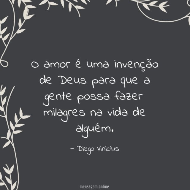 O amor é uma invenção de Deus