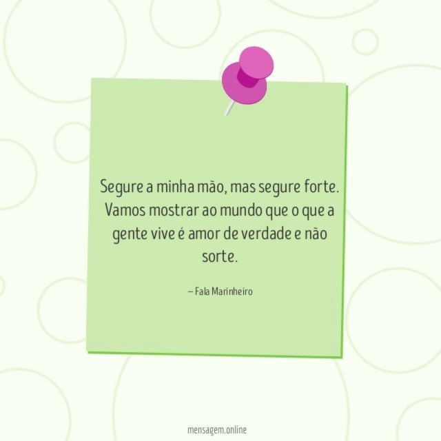 Segure a minha mão