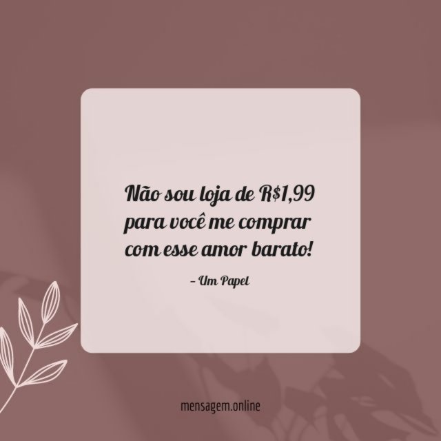Não sou loja de R$1,99