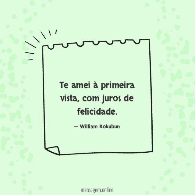 Te amei à primeira vista