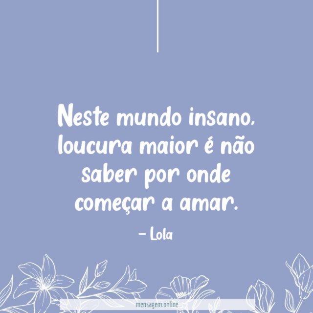 Neste mundo insano