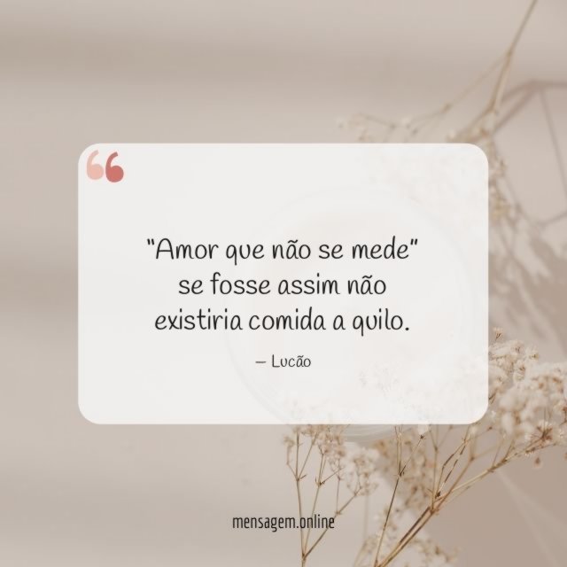 Amor que não se mede