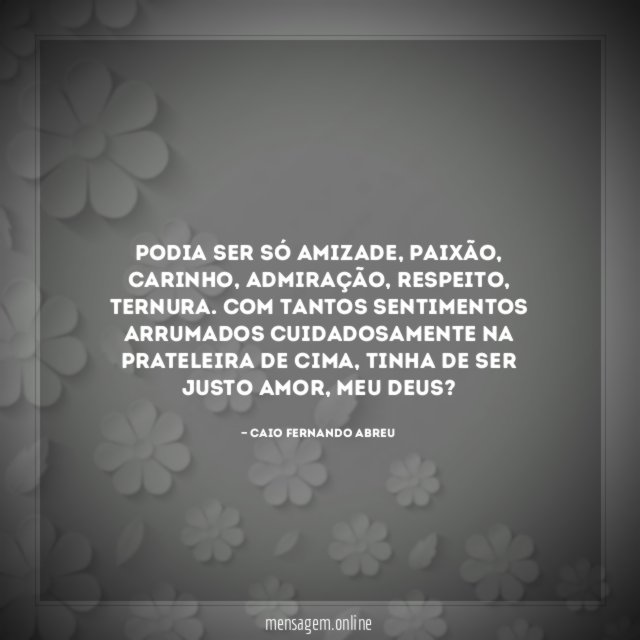 Podia ser só amizade