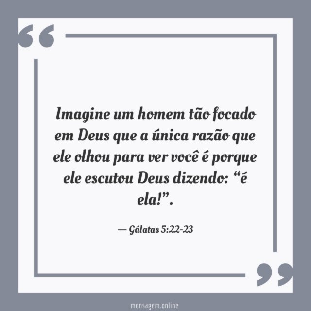 Imagine um homem tão focado