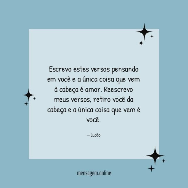 Escrevo estes versos