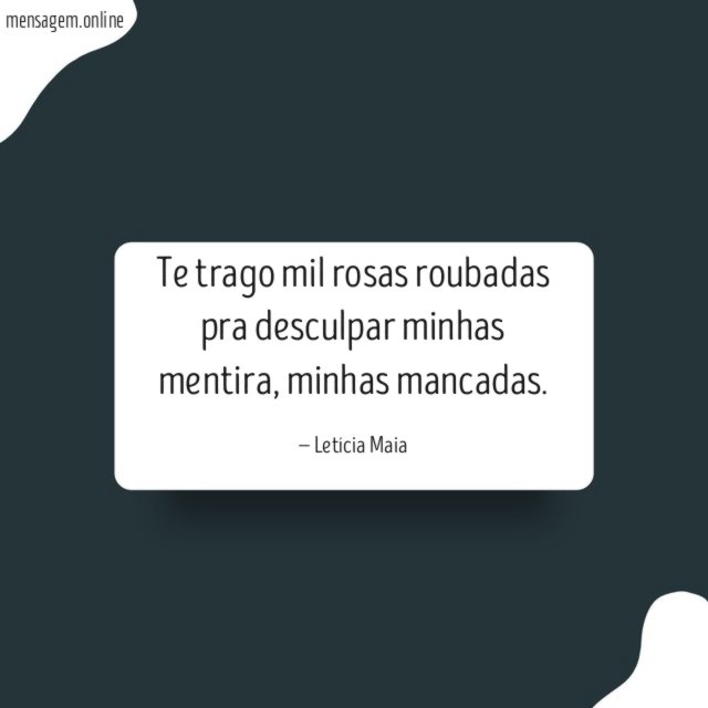 Te trago mil rosas roubadas
