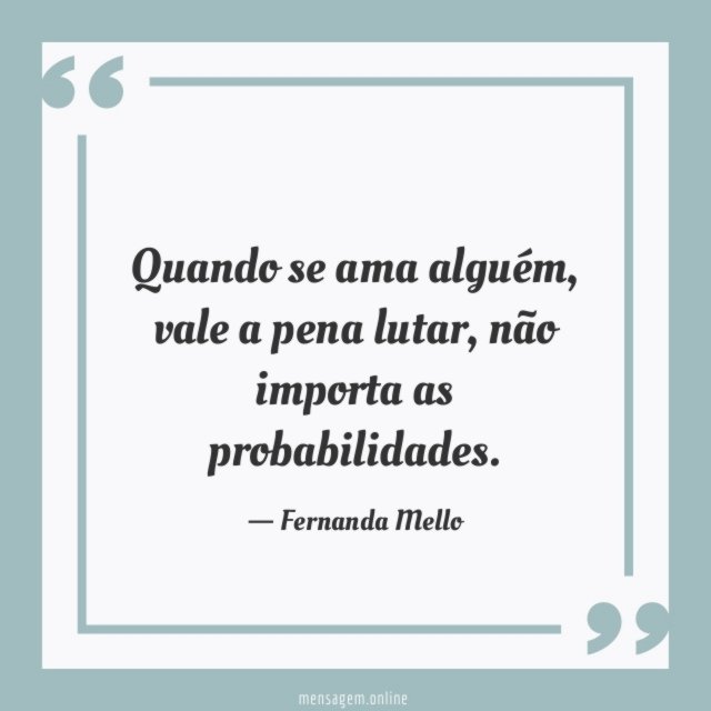 Não importa as probabilidades
