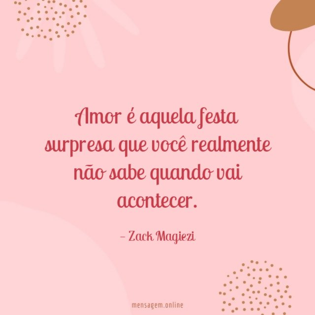 Amor é aquela festa surpresa