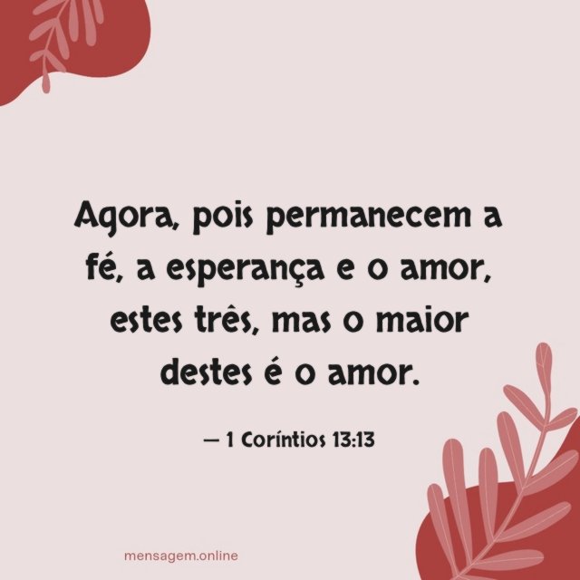 Pois permanecem a fé