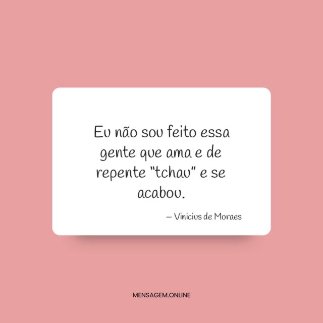 Eu não sou feito essa gente