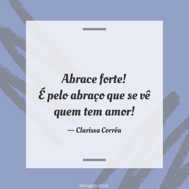 Abrace forte