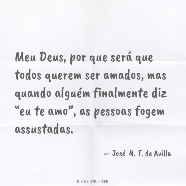 Todos querem ser amados