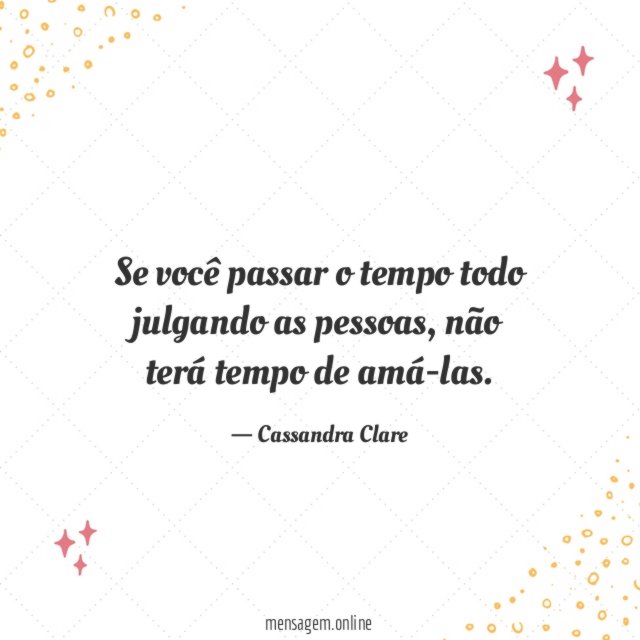 Se você passar o tempo