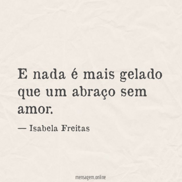 E nada é mais gelado