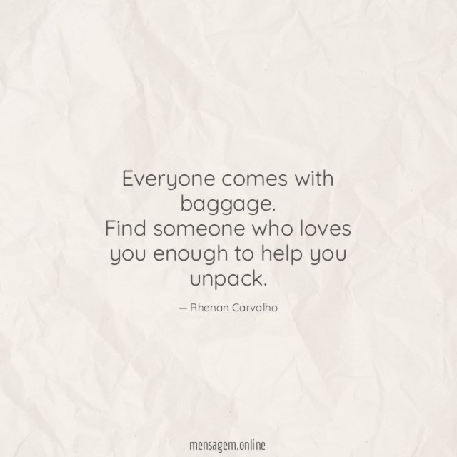 Everyone comes with
