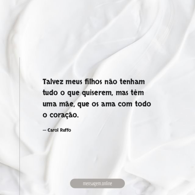 Talvez meus filhos não tenham