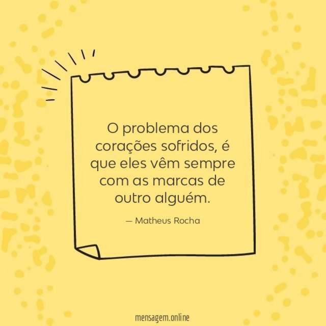 Corações sofridos