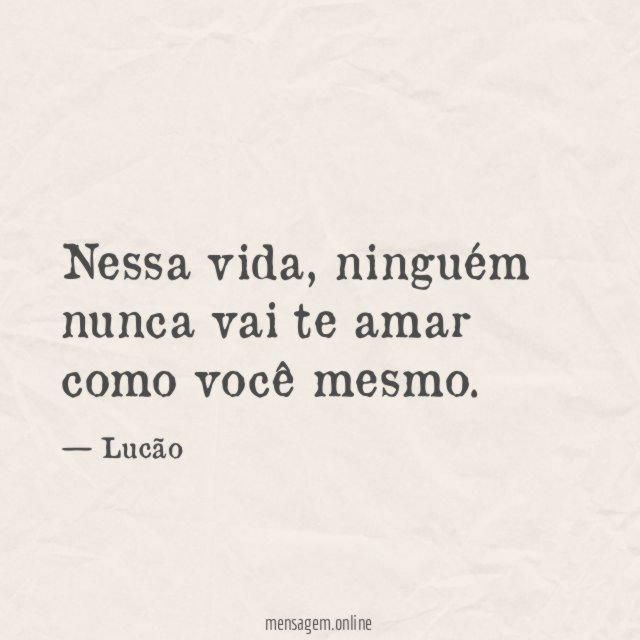 Ninguém nunca vai te amar