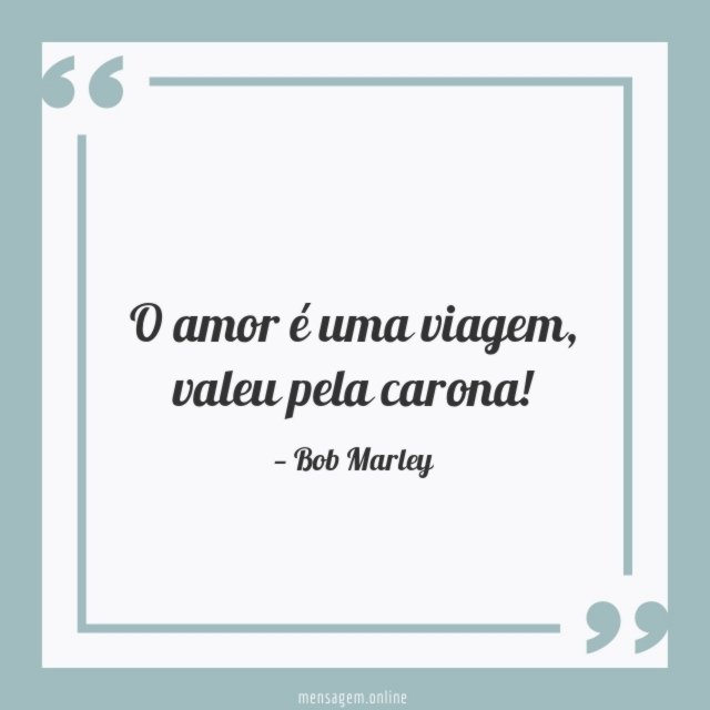O amor é uma viagem