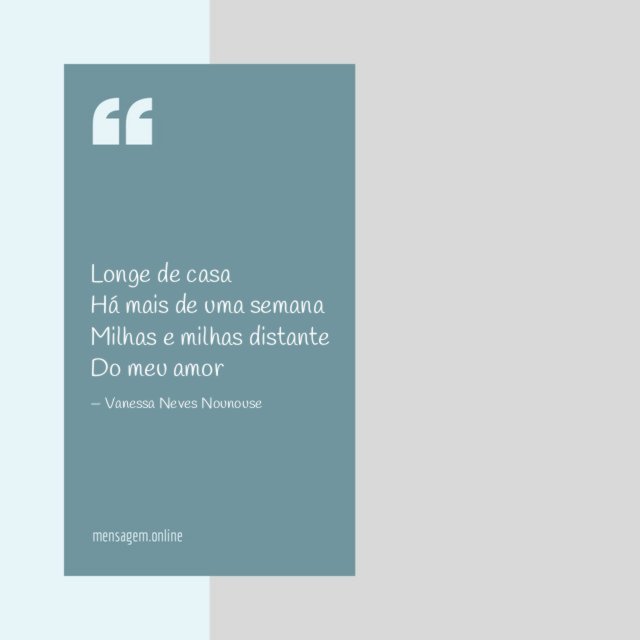 Longe de casa