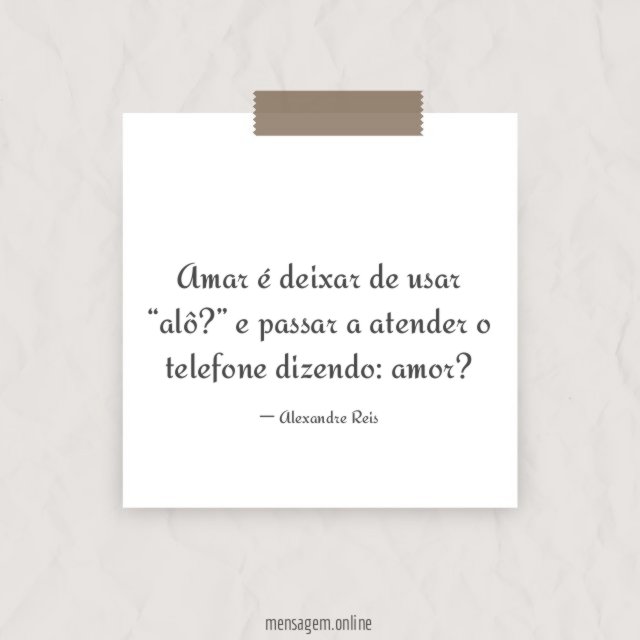 Amar é deixar de