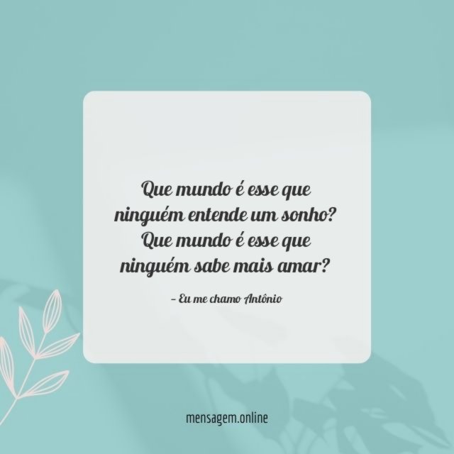 Ninguém entende um sonho